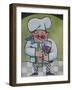 Chef with Wine A-Tim Nyberg-Framed Giclee Print