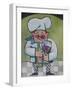 Chef with Wine A-Tim Nyberg-Framed Giclee Print