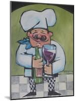 Chef with Wine A-Tim Nyberg-Mounted Giclee Print