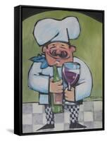 Chef with Wine A-Tim Nyberg-Framed Stretched Canvas