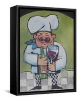 Chef with Wine A-Tim Nyberg-Framed Stretched Canvas