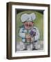 Chef with Wine A-Tim Nyberg-Framed Giclee Print