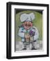 Chef with Wine A-Tim Nyberg-Framed Giclee Print