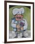 Chef with Wine A-Tim Nyberg-Framed Giclee Print