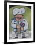 Chef with Wine A-Tim Nyberg-Framed Giclee Print