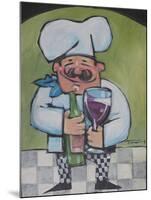 Chef with Wine A-Tim Nyberg-Mounted Giclee Print