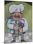 Chef with Wine A-Tim Nyberg-Mounted Giclee Print