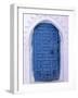 Chefchaouen Blue Door and Whitewashed Walls - Typical in Rif Mountains Town of Chefchaouen, Morocco-Andrew Watson-Framed Photographic Print