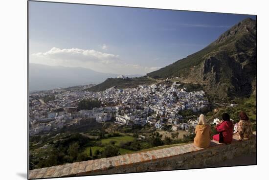 Chefchaouen (Chefchaouene), Rif Mountains, Atlas Mountains, Morocco, North Africa, Africa-Simon Montgomery-Mounted Photographic Print