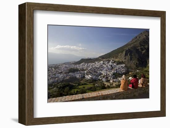 Chefchaouen (Chefchaouene), Rif Mountains, Atlas Mountains, Morocco, North Africa, Africa-Simon Montgomery-Framed Photographic Print