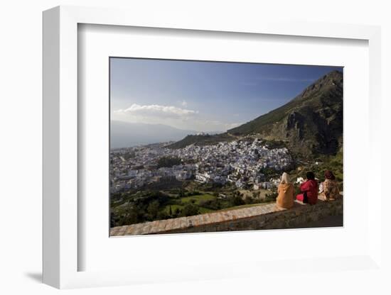 Chefchaouen (Chefchaouene), Rif Mountains, Atlas Mountains, Morocco, North Africa, Africa-Simon Montgomery-Framed Photographic Print