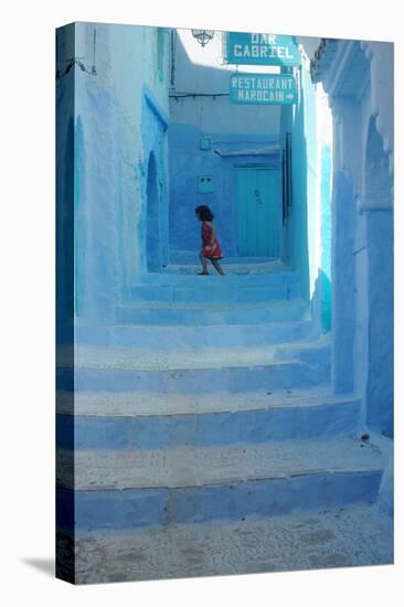 Chefchaouen Girl-null-Stretched Canvas