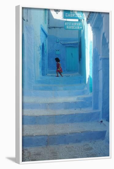 Chefchaouen Girl-null-Framed Photographic Print