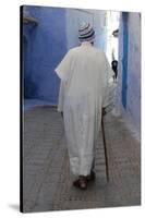 Chefchaouen Man-null-Stretched Canvas