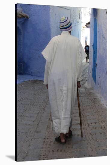 Chefchaouen Man-null-Stretched Canvas