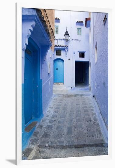 Chefchaouen, Morocco. Narrow Alleyways for Foot Traffic Only-Emily Wilson-Framed Photographic Print