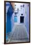 Chefchaouen, Morocco. Narrow Alleyways for Foot Traffic Only-Emily Wilson-Framed Photographic Print