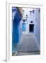 Chefchaouen, Morocco. Narrow Alleyways for Foot Traffic Only-Emily Wilson-Framed Premium Photographic Print