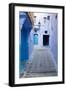 Chefchaouen, Morocco. Narrow Alleyways for Foot Traffic Only-Emily Wilson-Framed Photographic Print