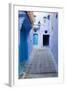 Chefchaouen, Morocco. Narrow Alleyways for Foot Traffic Only-Emily Wilson-Framed Photographic Print