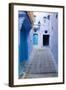 Chefchaouen, Morocco. Narrow Alleyways for Foot Traffic Only-Emily Wilson-Framed Photographic Print