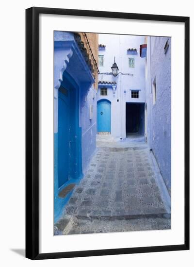 Chefchaouen, Morocco. Narrow Alleyways for Foot Traffic Only-Emily Wilson-Framed Photographic Print