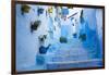 Chefchaouen, Morocco. Narrow Alleyways for Foot Traffic Only-Emily Wilson-Framed Premium Photographic Print