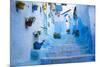 Chefchaouen, Morocco. Narrow Alleyways for Foot Traffic Only-Emily Wilson-Mounted Photographic Print