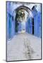 Chefchaouen, Morocco. Narrow Arched Alleyways for Foot Traffic Only-Emily Wilson-Mounted Photographic Print