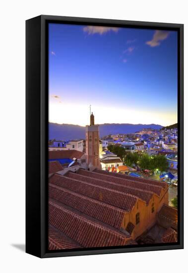 Chefchaouen, Morocco, North Africa, Africa-Neil-Framed Stretched Canvas