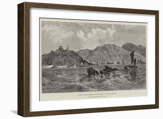 Chefoo, the Principal Chinese Port on the Yellow Sea-William 'Crimea' Simpson-Framed Giclee Print