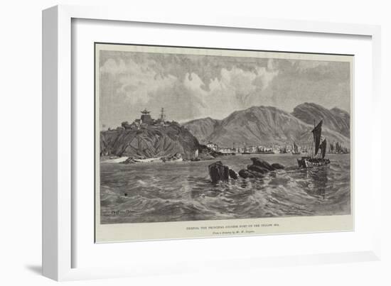 Chefoo, the Principal Chinese Port on the Yellow Sea-William 'Crimea' Simpson-Framed Giclee Print