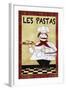 Chefs-5pcs-Les Pasta-Jean Plout-Framed Giclee Print