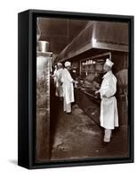 Chefs Cooking at Sherry's Restaurant, New York, 1902-Byron Company-Framed Stretched Canvas