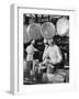 Chefs Cooking in a Restaurant Kitchen at Radio City-Bernard Hoffman-Framed Premium Photographic Print