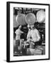 Chefs Cooking in a Restaurant Kitchen at Radio City-Bernard Hoffman-Framed Photographic Print