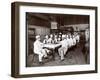 Chefs Eating Lunch at Sherry's Restaurant, New York, 1902-Byron Company-Framed Giclee Print