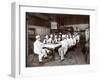 Chefs Eating Lunch at Sherry's Restaurant, New York, 1902-Byron Company-Framed Giclee Print