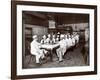 Chefs Eating Lunch at Sherry's Restaurant, New York, 1902-Byron Company-Framed Giclee Print