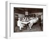 Chefs Eating Lunch at Sherry's Restaurant, New York, 1902-Byron Company-Framed Giclee Print