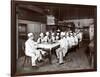 Chefs Eating Lunch at Sherry's Restaurant, New York, 1902-Byron Company-Framed Giclee Print