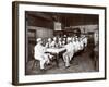 Chefs Eating Lunch at Sherry's Restaurant, New York, 1902-Byron Company-Framed Giclee Print