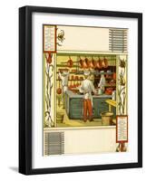 Chefs in French hotel kitchen-Thomas Crane-Framed Giclee Print