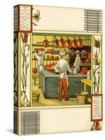 Chefs in French hotel kitchen-Thomas Crane-Stretched Canvas