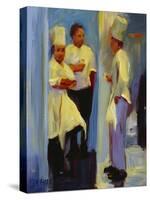 Chefs in Paris-Pam Ingalls-Stretched Canvas