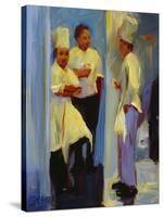 Chefs in Paris-Pam Ingalls-Stretched Canvas