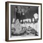 Chefs Lining Up Behind their Displays-Loomis Dean-Framed Photographic Print