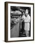 Chefs Working in a Restaurant Kitchen at Radio City-null-Framed Photographic Print