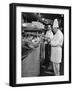Chefs Working in a Restaurant Kitchen at Radio City-null-Framed Photographic Print