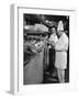 Chefs Working in a Restaurant Kitchen at Radio City-null-Framed Photographic Print